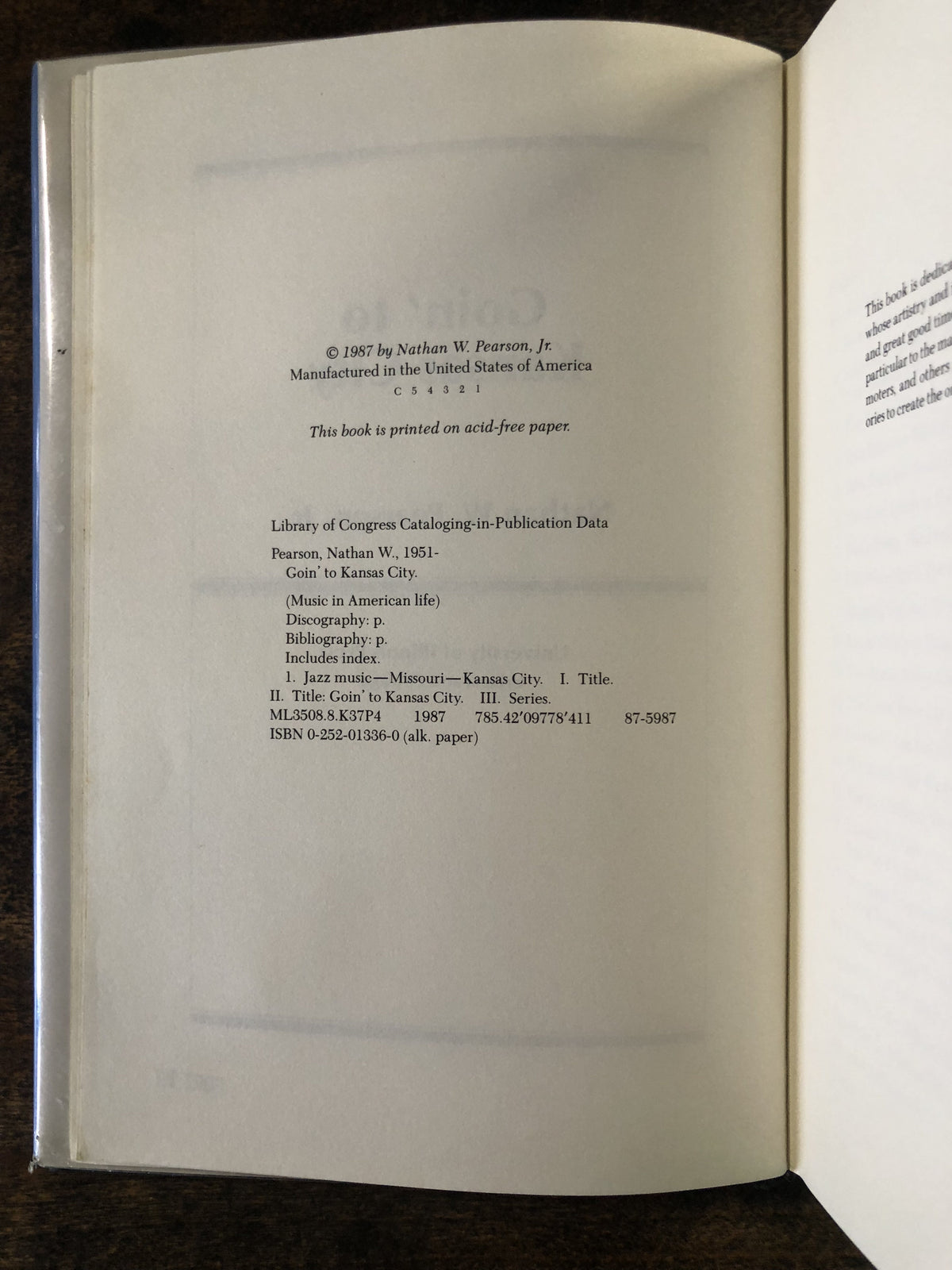 Goin' to Kansas City — Nathan W. Pearson, Jr.